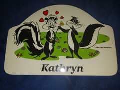 1996 Looney Tunes- Pepe le Pew & Penelope Pussycat- Ceramic Plaque – KATHRYN