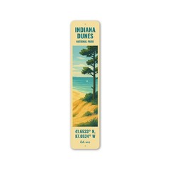 Aluminum National Park Signs Indiana Dunes Coordinates Established 2019 Sign