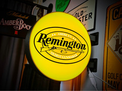 REMINGTON ~ 2-Sided Round Lightbox 3D Printed