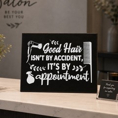 Wood Block Plaque 6×4 Gift For Hairstylist Hairdresser Funny Quote Salon Humor