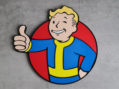 Fallout Vaultboy thumbs up Logo / Sign 3D Printed Wall Decor