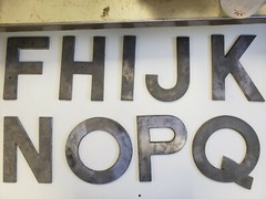 Letter and Number 6 inch Cast Aluminum Straight Thick Font price per letter*