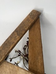 Primitive Wooden Faith Star Wall Hanging Rustic Country Farmhouse Wreath
