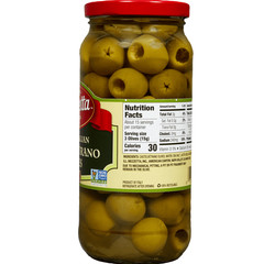 Mezzetta Pitted Italian Castelvetrano Olives, 8 oz Dr. Wt. Jar