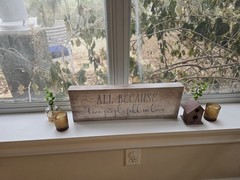 Rustic Wood Decorative Love Quote Sign “All Because Two People Fell in Love”