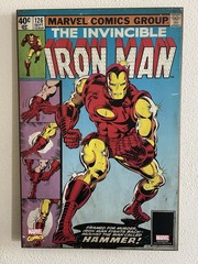 Silver Buffalo Marvel Comic Book Invincible Iron Man Hammer Wood Wall Art 1 #126