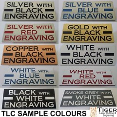 Custom Laser Engraved Sign Plaque – 15cm x 7.5cm / 5.9″ x 2.95″ C00012