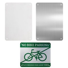 8×12″ Sublimation Blank Signs 2pcs White Aluminum Metal Sign 4 Holes Print image
