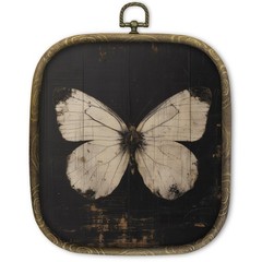 KSDUT Vintage Butterfly Wall Art Decor – Dark Moody Academia Insect Wall Art …