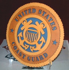 US Coast Guard 1790 Hand Crafted 12 Inch Baltic Birch Wood Wall Plaque US Made.