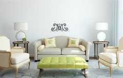 Iron Letter D Monogram Door Wall Decoration Plaque Metal Initial