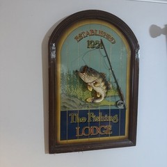 The Fishing Lodge 3D Wall Hanging Sign Established 1951