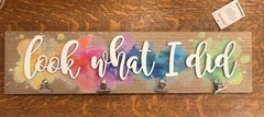 Kirkland’s Wooden Rustic Inspirational Quote Wall Sign, Rectangle Multicolor