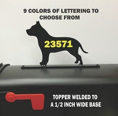 PIT BULL MAILBOX TOPPER MB07