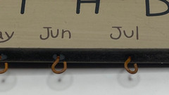 Country Primitive Family Birthdays Sign w/ Hooks & Tags For Each Birthday–NEW