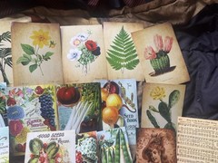 Set Of 26 – 4×6 Mini Farmhouse Card stock Decor Posters. Garden Animals & Plants