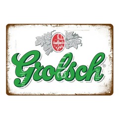 Grolsch Lager Beer Metal Poster Tin Metal Signs Wall Art Painting Decorative Pla