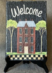 Myword! “Primitive House Welcome” Slate Impressions 8″x11.25″ in Excellent Cond