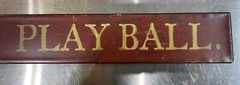 Square One Hobby Lobby – 2″ X 18″ Metal Sign – Eat. Sleep. Play Ball.