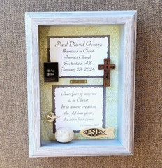 Personalized Handmade Baptism Keepsake for Infants, Children, and Adults