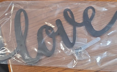 Black Metal Hanging Love Sign Decorative Wall Plaque Matte Finish for Any Room