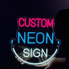 Custom Neon Sign Podcast Studio Personalized LED Name Light Wall Decor