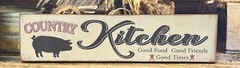 Antique Style Wooden COUNTRY KITCHEN Home Decor Sign 6×24