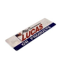 Lucas Oil Sign Tin Sign Gas Station, Garage, Auto Shop Rustic Art