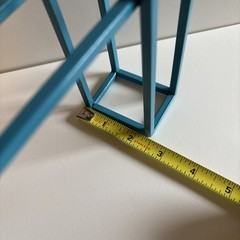 Wall Or Room Decor Teal Metal Letter “H” Hanging Or Free Standing