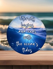 Ocean~ Beach~ 10 inch~ Metal~ Round ~ Sign~ FREE shipping~ CHOICE~ Gifts