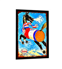 ESSO SIGN STICKER VINTAGE REPLICA 1942 MOTOR OIL “Put a Tiger In Your Tank”