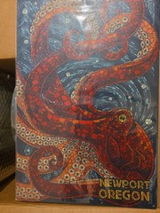 Lantern Press Newport Oregon Octopus Wood Sign 10×15 Mosaic Art Birch New Sealed