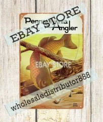 1967 PENNSYLVANIA sporting fishing outdoor sportsman metal tin sign metal poster