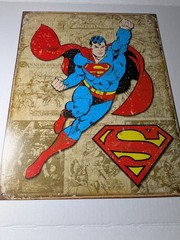 TIN SIGN Superman superhero man steel movie comic book Clark Kent Br7c