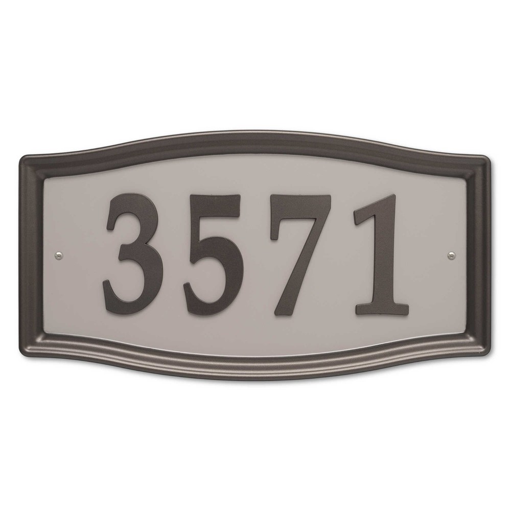 Whitehall – Easy Street Address Plaque 15.5″ W x 8″ h x .5″ D – Bronze