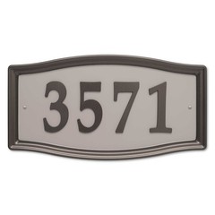 Whitehall – Easy Street Address Plaque 15.5″ W x 8″ h x .5″ D – Bronze