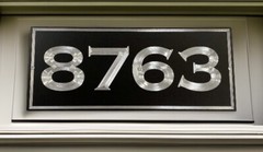Engraved Personalized Custom House Home Number Street Address Metal 12×5 Sign