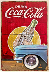 Coca Cola “Drink Coca-Cola” Metal Sign 12″ x 8″
