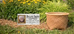 Picture Memorial Stone Loved One Loss Gift Forever In Our Hearts 12″ x 6″