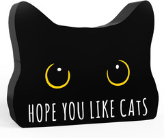 Black Cat Decor Cat Bathroom Decor Hope You like Cats Funny Bathroom Acrylic …