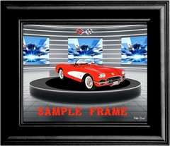 1955 Cadillac Car Art Choice Of Mouse Pad, Photo, Tin Sign, or Framed Painting