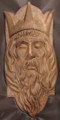 Cast Iron Bearded King Wall Decor