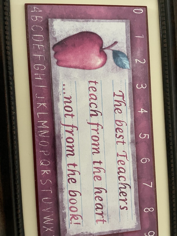 Kirkland’s Framed Inspirational Teacher Quote Wood Wall Plaque, Decorative