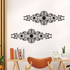 Metal Scroll Wall Art Rustic Iron Wall Medallion Small Traditional Scroll Arts H