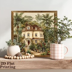 Tropical Rainforest Castle Wooden Sign Vintage Farmhouse Decor for Bathroom