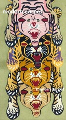Tibetan Tiger Rugs 2×3 Feet Handmade 100% Woolen Hand Tufted For Home Decoration