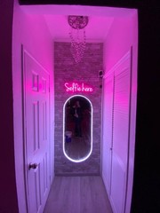 LED Mirror Neon Sign Custom Heart Wall Art for Salon & Bedroom Wall Art Decor