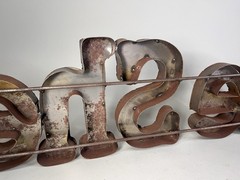 She Shed Metal Rustic Style Decorative 3D Letter Wall Sign 34″ Custom Handmade