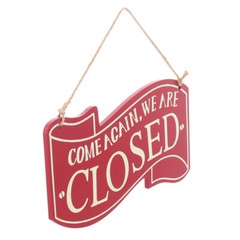 Store Signs Outdoor Decoration Double-Sided Plate Open Closed Sign Accessory