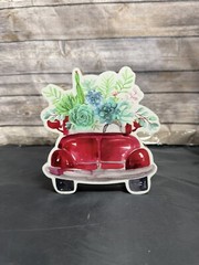Pink Volkswagen Beetle Decor Wooden Sign Beetle With Flowers Super Cute